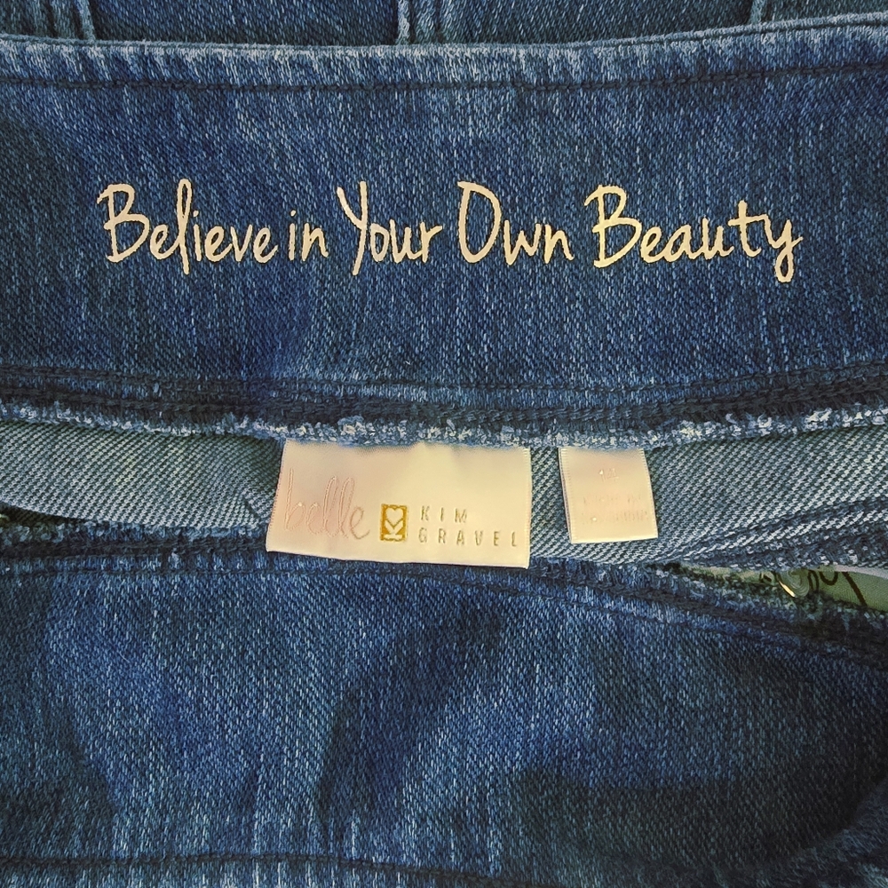 Belle By Kim Gravel Flexibelle #A460167 Curve Belle Twilight Wash Jeans Sz 14 - Picture 11 of 12